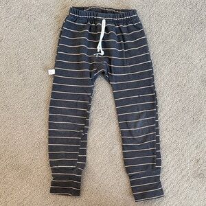 Childhoods Clothing Anthracite Striped Kids Gusset Pants